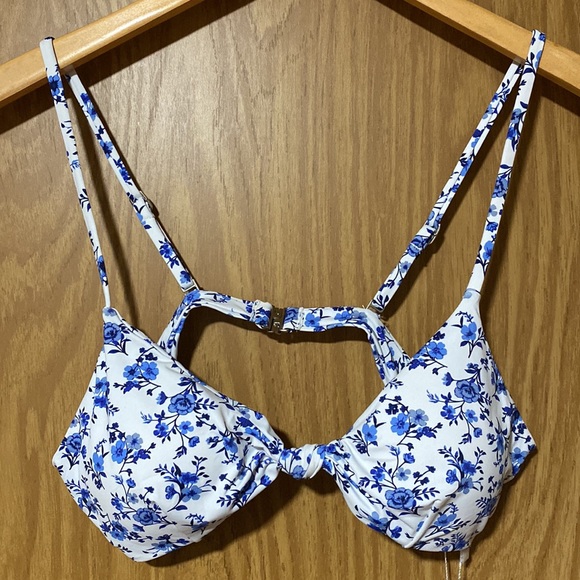 Sunday Brunch LA Swimwear Floral Bikini Top Size L‎ - Picture 1 of 8